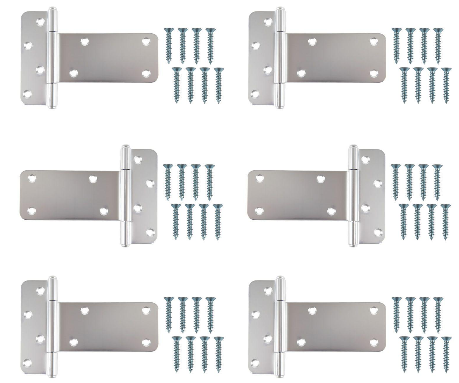 5寸银色T型合页3套